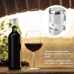 5 stk. rustfrit stål champagneprop vin drikkeflaskepropforsegler til brug i hjemmebarer Clearance