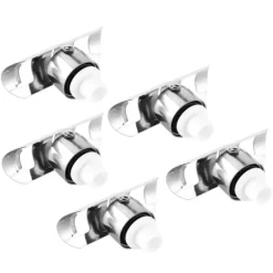 5 stk. rustfrit stål champagneprop vin drikkeflaskepropforsegler til brug i hjemmebarer Clearance