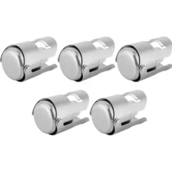 5 stk. rustfrit stål champagneprop vin drikkeflaskepropforsegler til brug i hjemmebarer Clearance