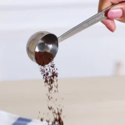 Bestik>2 stk. rustfrit stål mælk langt håndtag måleske blandeske bordservice