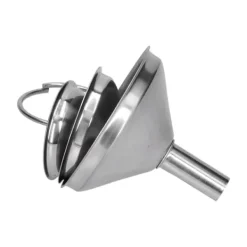 3 stk rustfrit stål tragt påfyldningsflasker Tragt Olie lækker skilletragt integreret væskedispenser med cirkel Hot