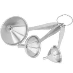 3 STK Små tragte i rustfrit stål multifunktionelt mini-påfyldningstragtsæt til overførsel af æteriske olier flydende væske New