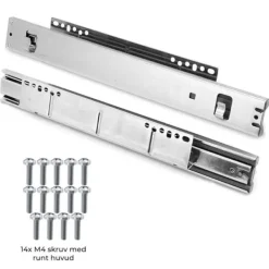 6 stk. Udtrækkelige Trådkurve - 60 cm (B) | MonsterShop Hot