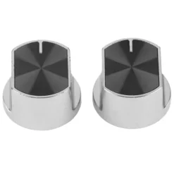 2 stk. universal gaskomfur komfur del kontrolknapper udskiftning zinklegering drejeknap Hot