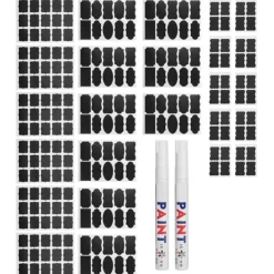 220 stk. vandtætte tavleklistermærker til blomsterpotter med 2 stk. pen (beJ-type) New