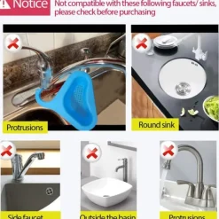 2 stk vask Svaneafløbskurv Vegetabilsk frugtvask Køkken New