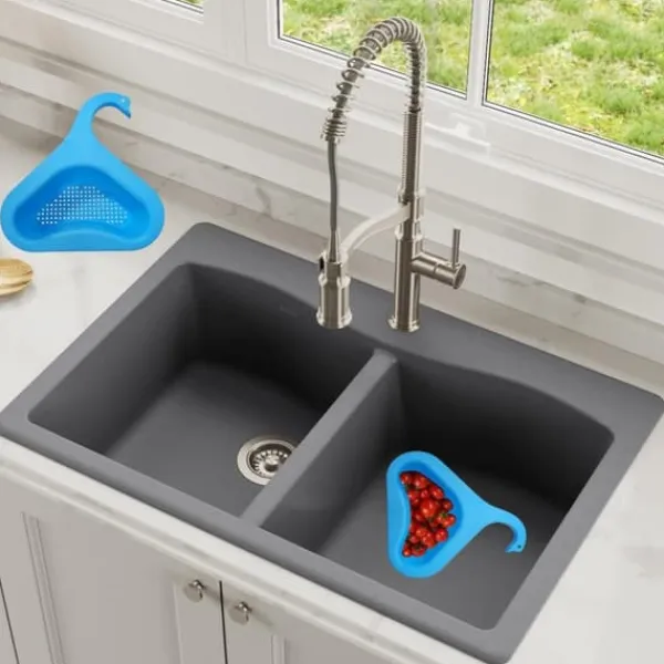 2 stk vask Svaneafløbskurv Vegetabilsk frugtvask Køkken New