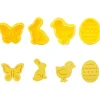 Udstikkere>4 stk/sæt plastik udstikkere sød sommerfugl kanin kylling påskeæg form fondant udstikker kiks kageform