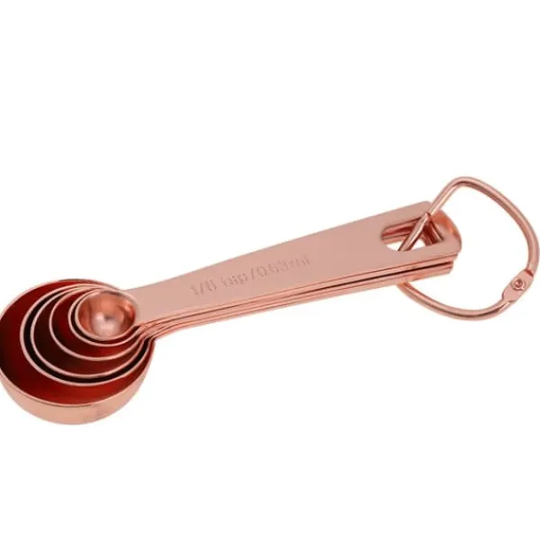 6 stk./sæt rustfri stål måleskeer tørre og flydende ingredienser madlavning bageværktøj Online