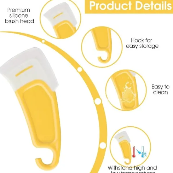 Køkkenskrabere>2 stykker køkkensilikone spatler af fødevarekvalitet, højtemperaturbestandige silikone spatler rengøringsspatler gryderedskaber