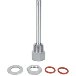 Tilbehør Til Køkkentermometre>4 tommer rustfrit stål 1/2 tommer termolommesæt til hjemmebrygningstilbehør