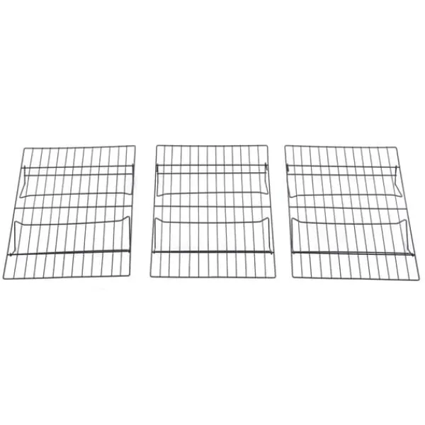 Afkølingsriste>13 tums järnstativ 3 lager non-stick kylställ för matlagning bakning av kaka kex