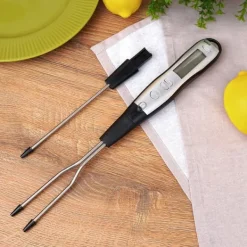 ACER elektronisk køkkentermometer med gaffel og sonde 38,5 cm New