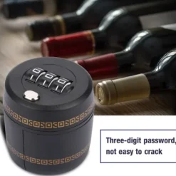 Adgangskodelås til vinflasker - 3-cifret kombinationskode, vinbeskytter i zinklegering Hot