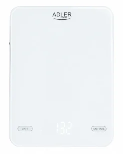 Adler AD 3177w Køkkenvægt 10 kg, USB-opladning, hvid Clearance