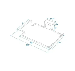 Affaldsposeholder til montering på lågen Outlet