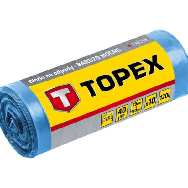 Affaldsposer 120 L, blå, 40 mik Hot