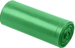 Affaldsposer 120 L, grønne med tape, 40 mik, 10 stk. Discount