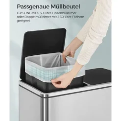 Affaldsposer, 74x53 cm, Hvid Outlet