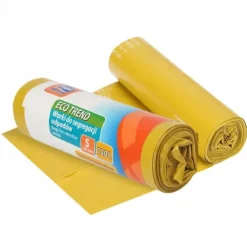 Skraldeposer>Affaldssække plastik gule til sortering 120L