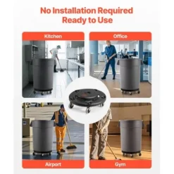 Affaldsspand Dolly, 45,5x15,5 cm, Sort, Kraftig Discount