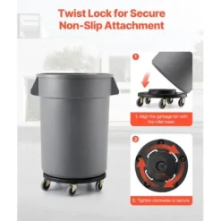 Affaldsspand Dolly, 45,5x15,5 cm, Sort, Kraftig Discount