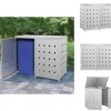 Affaldsspandsskjulere - Living dobbelt skraldespandsskur 240 l rustfrit stål Best