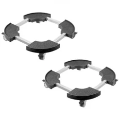 Affaldsspandvogn, 38x38x11 cm, Sort, Justerbar rullevogn Hot