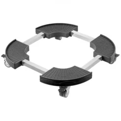 Tilbehør Til Affaldshåndtering>Affaldsspandvogn 38x38x11 cm Sort, justerbar, kraftig