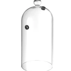 Rygeovne>Aflang glaskuppel til rygning af mad på tallerken med huldiameter. 130 mm - Hendi 199657