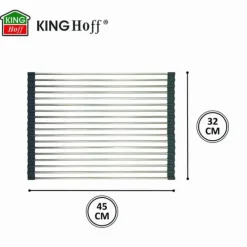 Afløbsrør, stålrist til vask 45x32cm KINGHOFF KH-1903