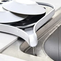 Afløbsstativ Plastik Opvaskestativ Tørretumblerbakke Stor Vask Tørrestativ Bordplade Køkkenorganisator Vandfilterbakke til Opvask Frugt (Farve: Blå) | CDON Clearance