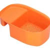 Kurv Til Køkkenvask>Afløbsstativ til vask Multifunktionel frugt- og grøntsagsafløbsstativ Restfilter til køkkenbrug Orange