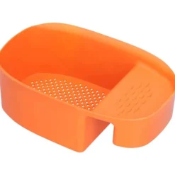 Kurv Til Køkkenvask>Afløbsstativ til vask Multifunktionel frugt- og grøntsagsafløbsstativ Restfilter til køkkenbrug Orange