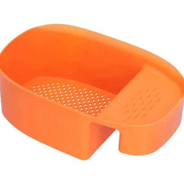 Kurv Til Køkkenvask>Afløbsstativ til vask Multifunktionel frugt- og grøntsagsafløbsstativ Restfilter til køkkenbrug Orange