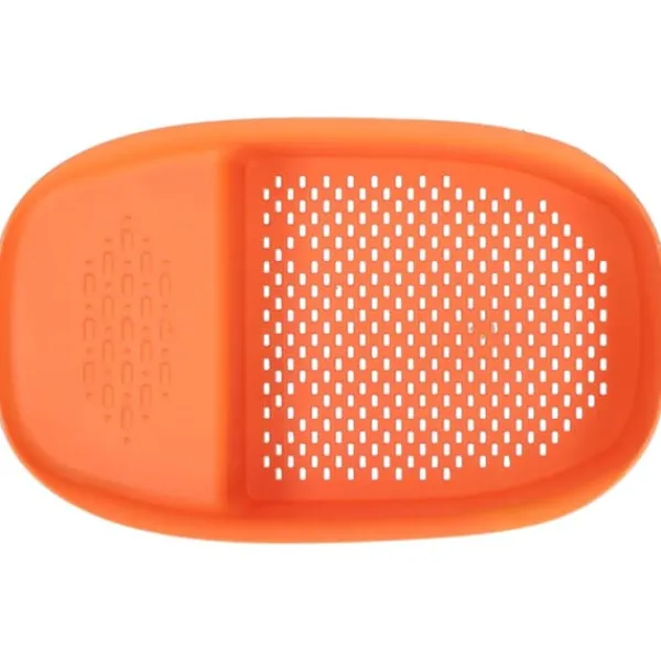 Kurv Til Køkkenvask>Afløbsstativ til vask Multifunktionel frugt- og grøntsagsafløbsstativ Restfilter til køkkenbrug Orange