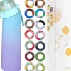 Air-Up Luftvandsflaske 650ml – 7 smagskapsler | Sukkerfri & Aromatisk | Gradient blå med Suptube