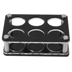 Vinflaskeholdere>Akryl vinflaske display stativ til Home Bar - 6 flasker kapacitet