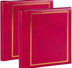 Opbevaring Af Fotografier>Album SA60S Magnetic 60pgs Classic, rød 2stk