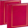 Opbevaring Af Fotografier>Album SA40S Magnetic 40pgs Classic, rød 2stk