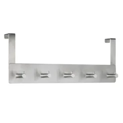 Alco AL-2840 Garderobe med dør, sølv, 5 kroge Discount