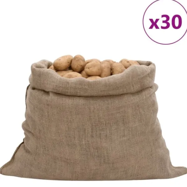 Alsidige jutesække - 30 stk. 100% jute | Størrelse: 100x110 cm | Vægt: 220 g/m² Clearance