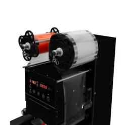 Automatisk Boba Cup Sealer 500W & Bubble Tea Shaker GRATIS filmæske 500-650 kopper i timen Plastpapir 90/95 mm Diameter rustfrit stål Sale