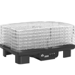 Automatisk døråbner 550 W, 40–70 °C, 6 højdejusterbare bakker, 48-timers timer, sort Best