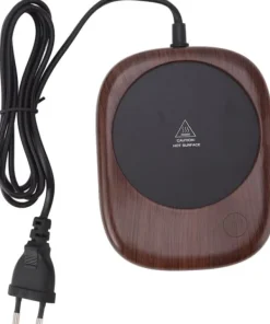 Automatisk elektrisk varmelegeme, varmekonservering, trækornskopvarmer, drikkekop, te, kaffe, velegnet til kontor og hjem, EU-stik, AC 100-240V Clearance