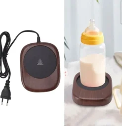 Automatisk elektrisk varmelegeme, varmekonservering, trækornskopvarmer, drikkekop, te, kaffe, velegnet til kontor og hjem, EU-stik, AC 100-240V Clearance