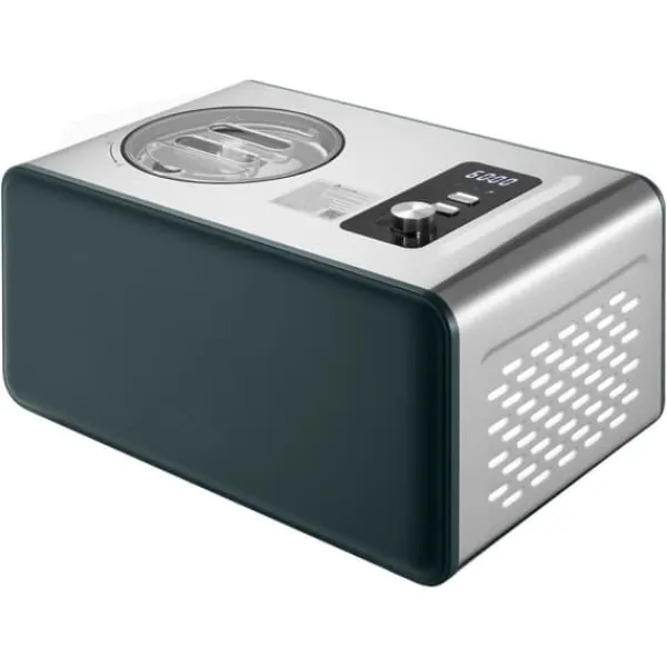 Automatisk Ismaskine, 1,5L Kompressor Model, Ingen Forfrysning, Elektrisk Sorbetmaskine, 3 Funktioner