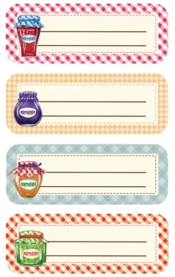 Avery AV-59896 Papiretiketter Z-design Home Package A 2 ark sylteglas Outlet