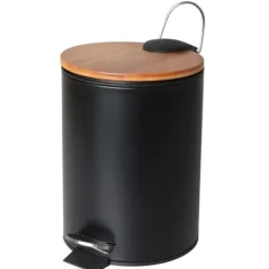 Viking Choice Badeværelses skraldespand 3L med bambus låg Sale