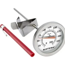 Bage-/madlavningstermometer 0°C +250°C 180mm Brownin New